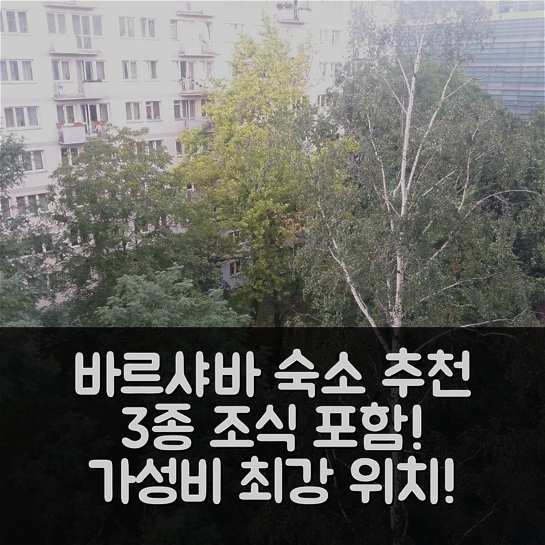 바르샤바 숙소 여행 호텔 추천 바르샤바 센터 아파트 | 3가지 조식과 가성비 뛰어난 위치 정보