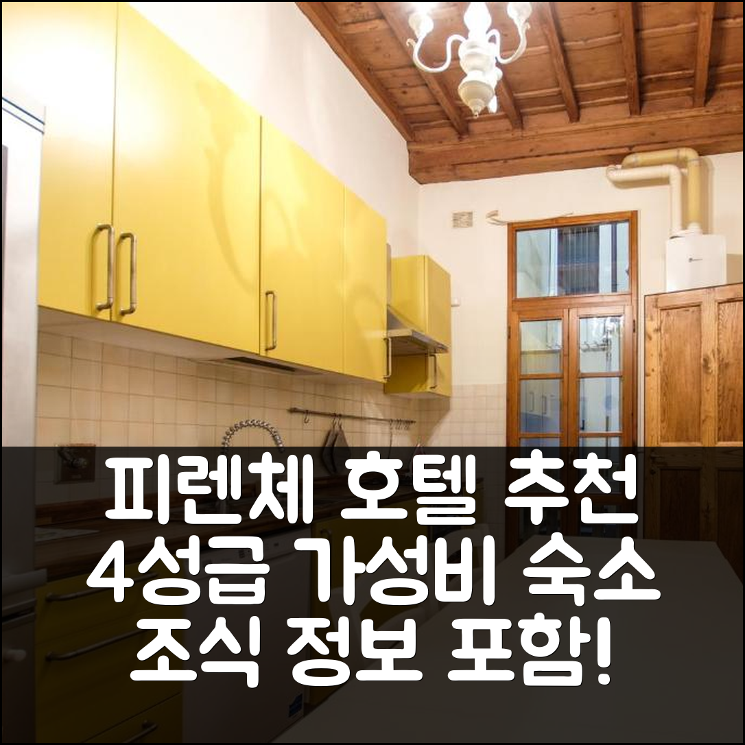 피렌체 숙소 여행 호텔 추천 피아자 피티 아파트 | 4성급 가성비 좋은 위치 및 조식 정보 5가지