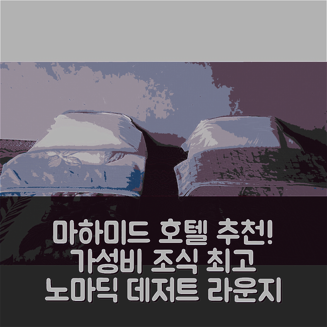 마하미드 숙소 여행 호텔 추천 노마딕 데저트 라운지 | 가성비와 조식, 위치 좋은 5가지 이유