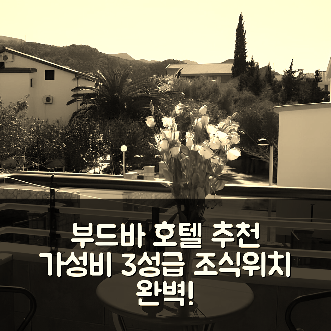 부드바 숙소 여행 호텔 추천 아파트먼트 스탄카 | 가성비 뛰어난 3성급 조식과 위치 정보 7가지