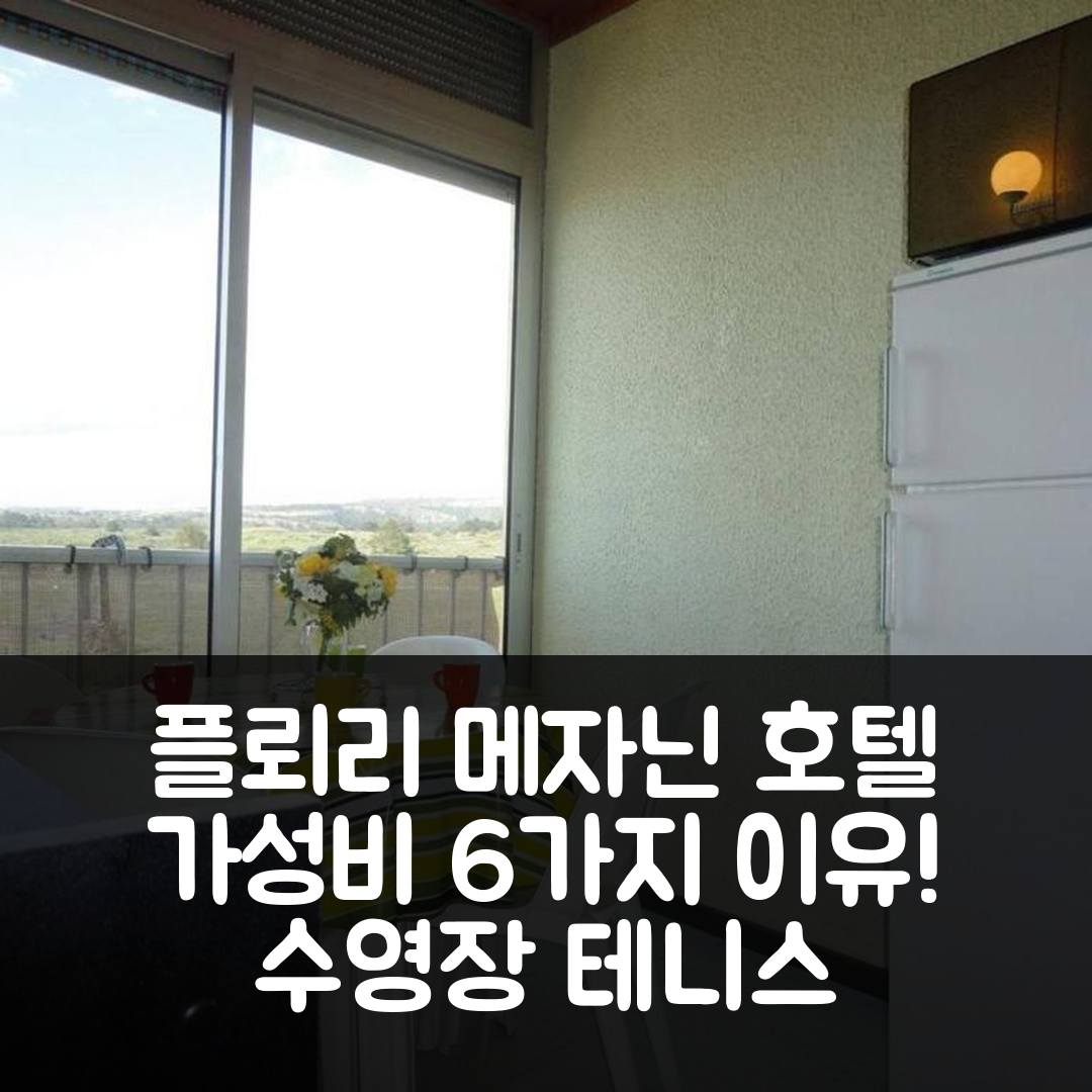 플뢰리 숙소 여행 메자닌 호텔 | 수영장과 테니스 포함된 가성비 최고의 6가지 이유