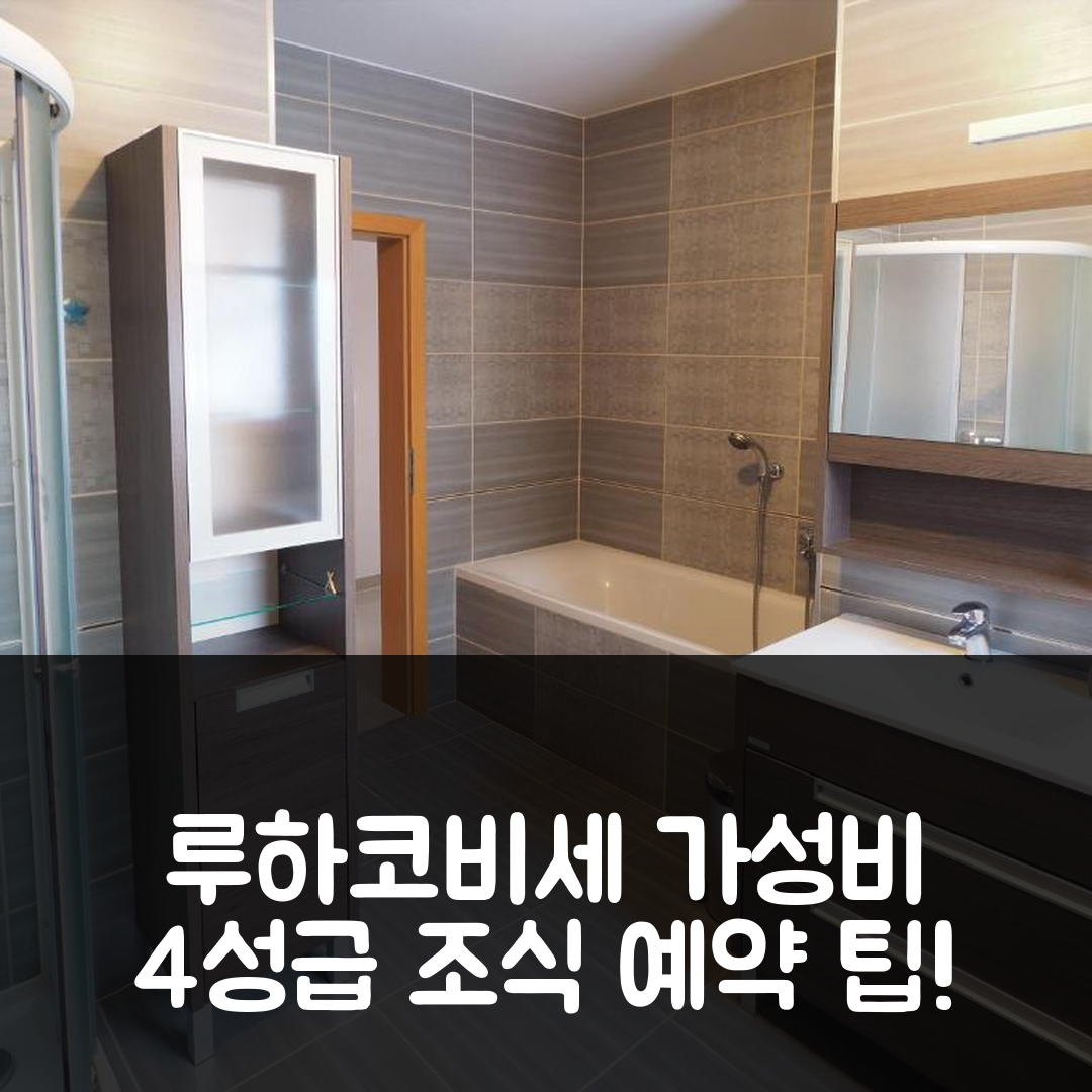 루하코비세 숙소 여행 비앤비 라드밀라 | 조식과 가성비 뛰어난 4성급 위치 및 예약 팁 6가지