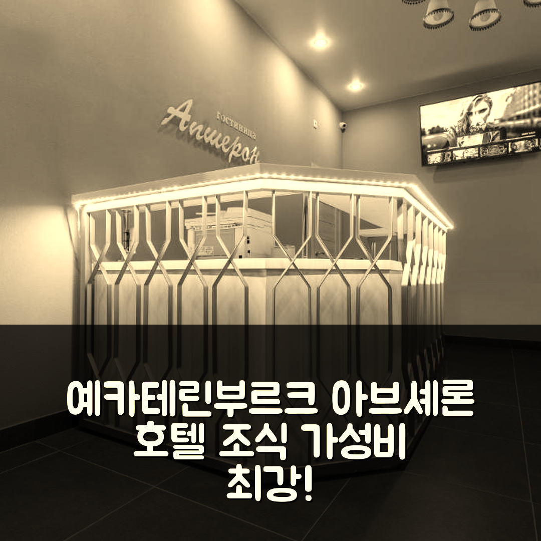예카테린부르크 숙소 여행 호텔 추천 아브셰론 호텔 | 조식과 가성비 최고의 7가지 이유