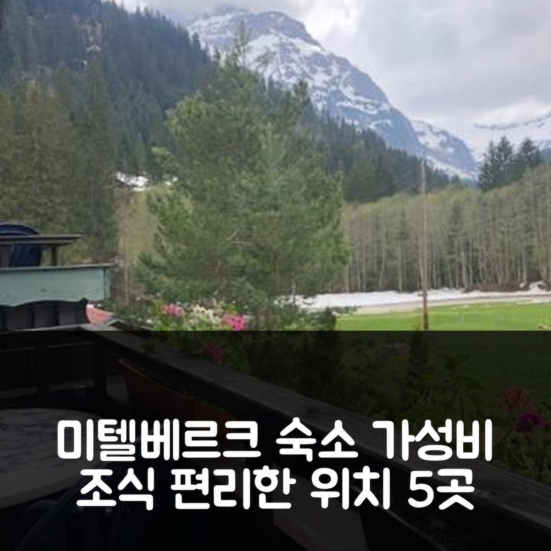 미텔베르크 숙소 여행 호텔 추천 노리쉬푼테 | 가성비 뛰어난 조식과 편리한 위치 5가지